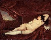 Gustave Courbet Femme nue couchee Spain oil painting artist